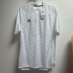 Adidas men’s soccer jersey white NWT medium